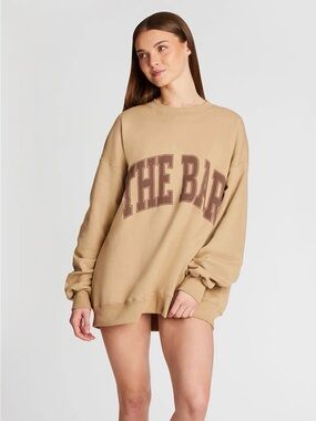 The Bar Varsity Sweatshirt Tan/Brown
